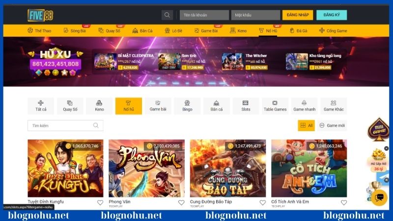 Chinh chiến trọn vẹn với nổ hũ Five88 bạc tỷ