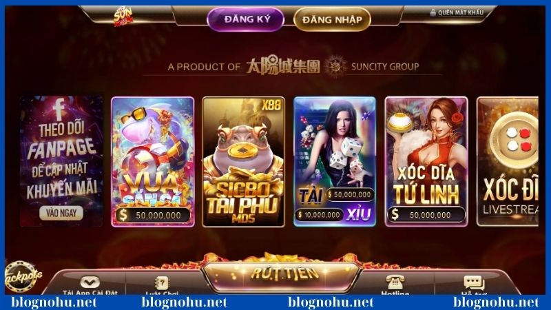 Tất tần tật về sân chơi nổ hũ Sunwin cực hot